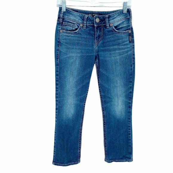 Silver Jeans Women's 26 X 22 Suki Mid Capri - Picture 1 of 10